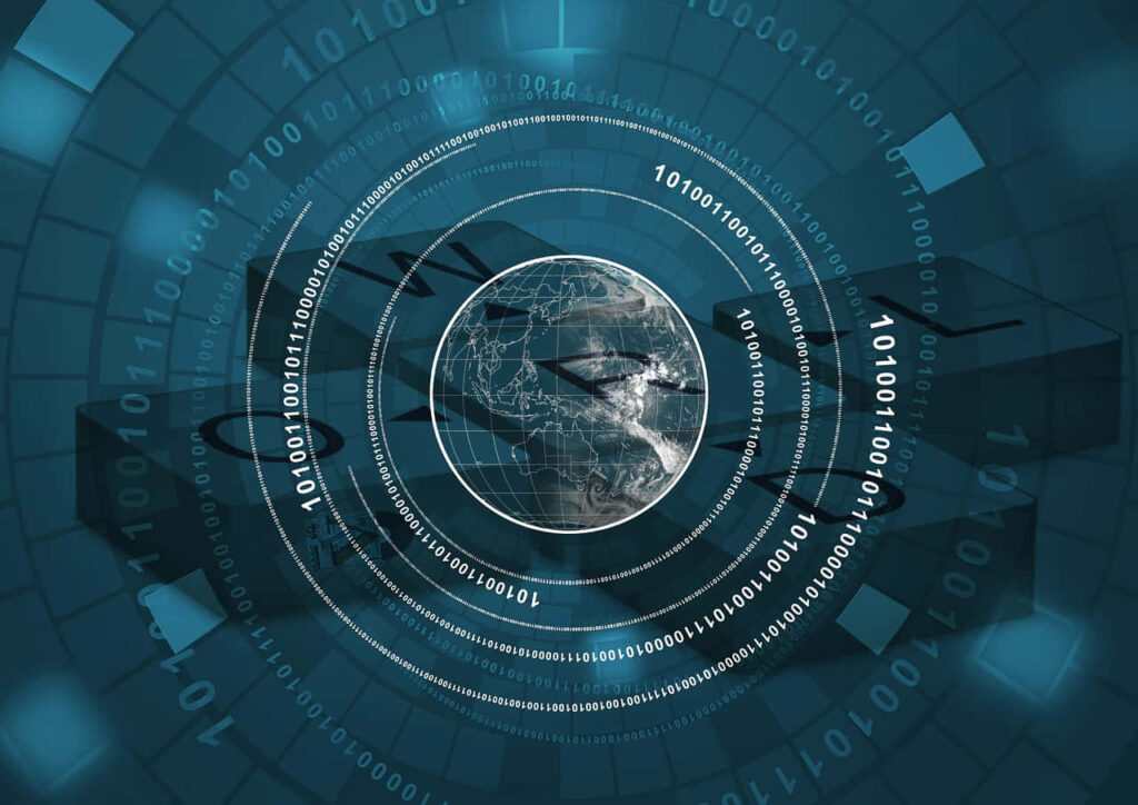 Digital Globe Wallpaper: Innovation & Tech-Inspired Abstract Design