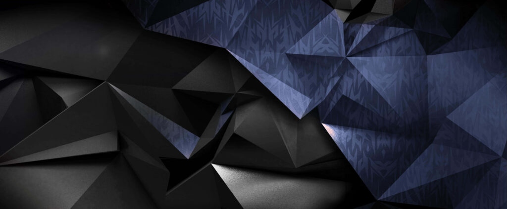 Digital Origami: A Bold and Colorful Gaming Screen Theme Wallpaper