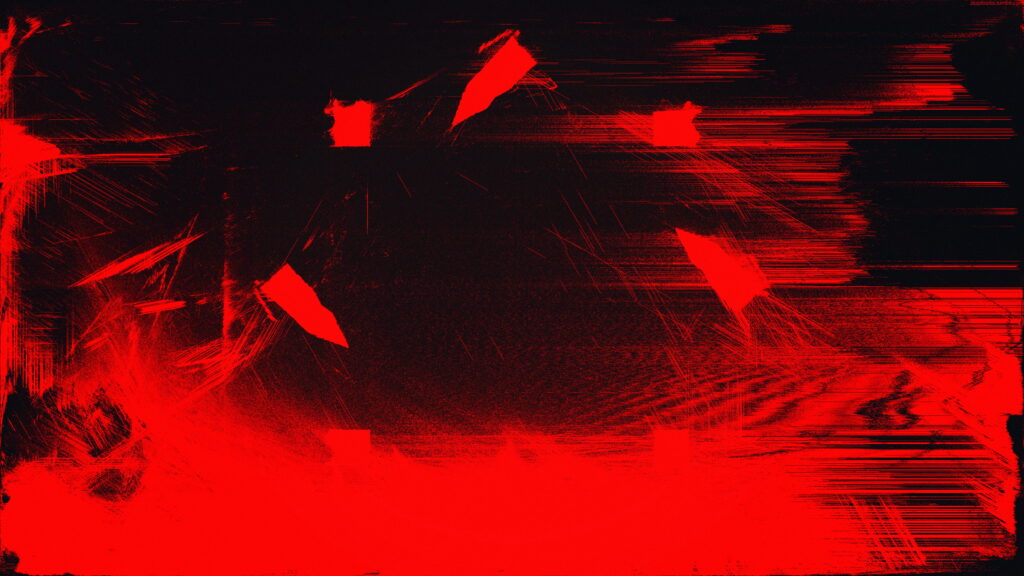 Red Digital Glitch: Abstract Art in 4K Wallpaper