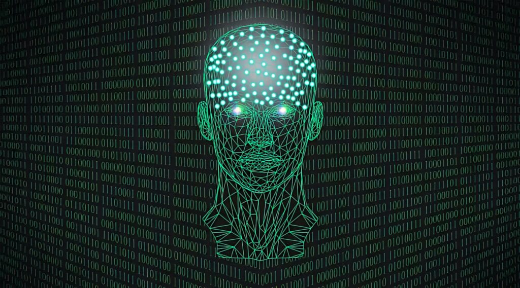 Digital Mind Wallpaper: AI Concept Art with Neural Connections