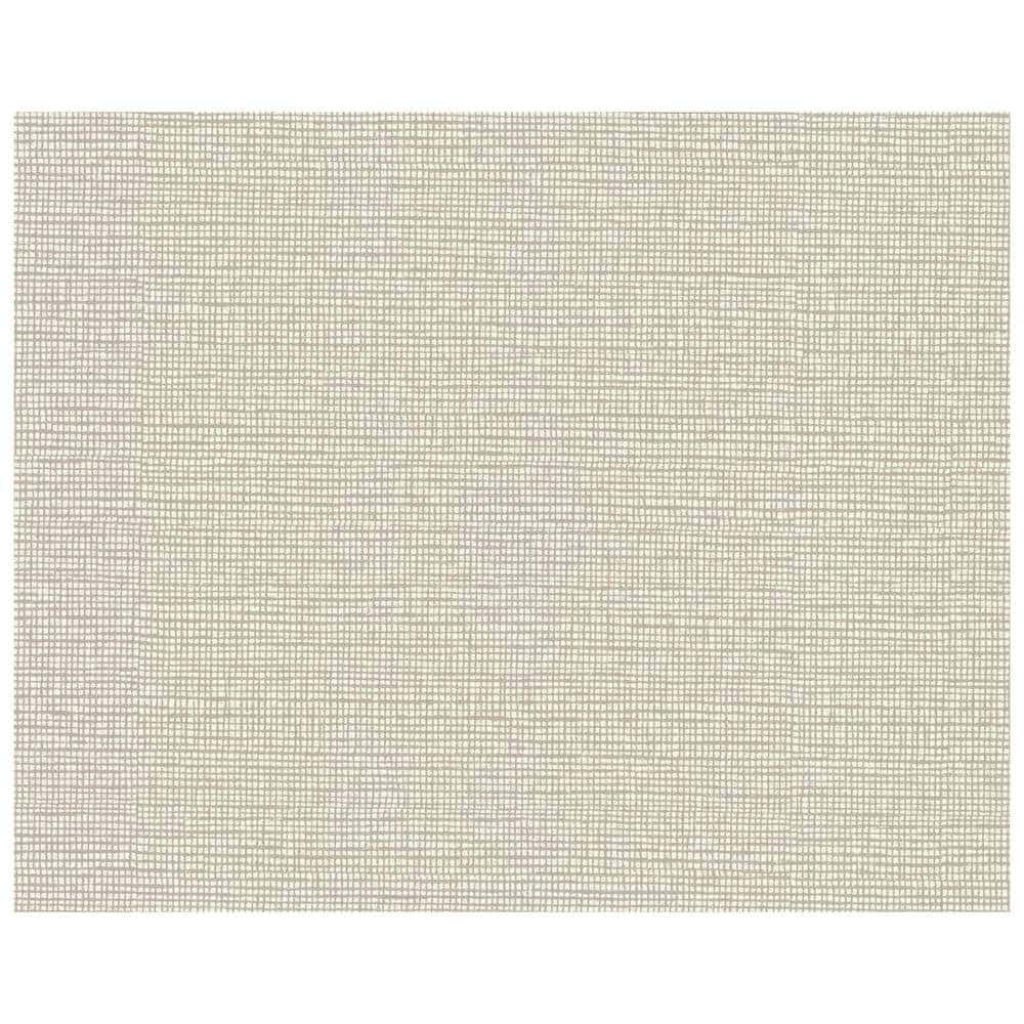 Diminutive Cream Cloth wallpaper with subtle square grid texture and soft woven fabric look