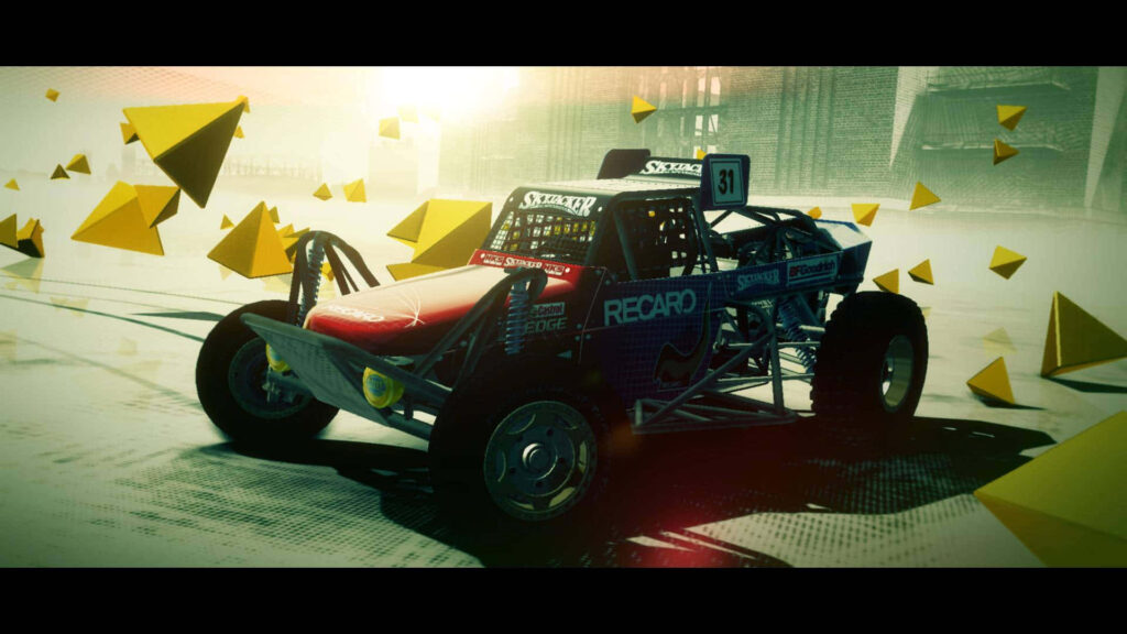 Dirt 3 Rallycross Car Wallpaper - High-Energy Racing Background with Red & White Car #31