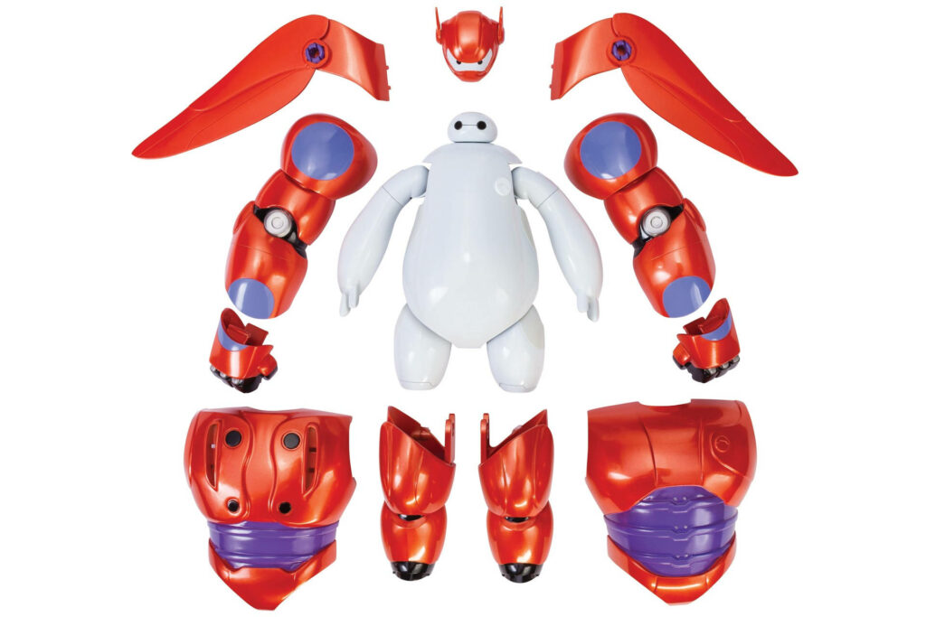 Big Hero 6 Baymax Toy Wallpaper: Disassembled White & Red Design