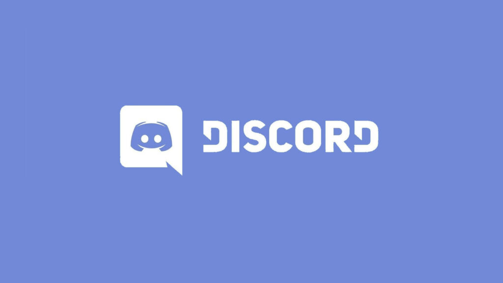 Discord logo in speech bubble with modern text on lavender background tech community wallpaper