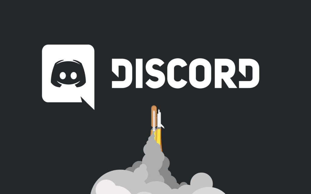 Discord Takes Off: Rocket Launches Under Cool Wallpaper