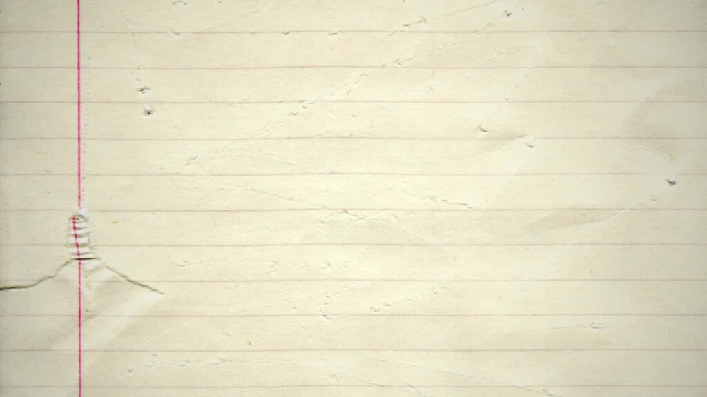 Textured Wallpaper: Aged Lined Notebook Paper with Red Margin