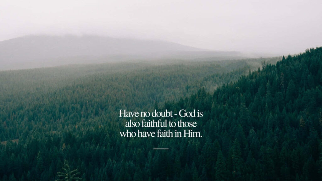 Guided by Faith: Finding Strength in God's Promises - Inspirational Desktop Wallpaper