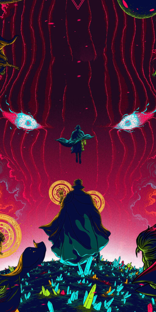 Minimalist Doctor Strange Wallpaper: Mystical Silhouettes & Colors