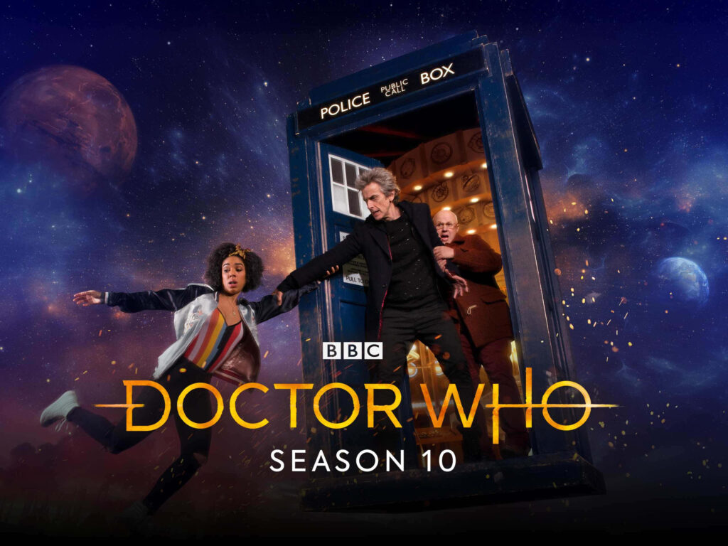 Doctor Who Season 10 Wallpaper: Epic Art with TARDIS & Companions