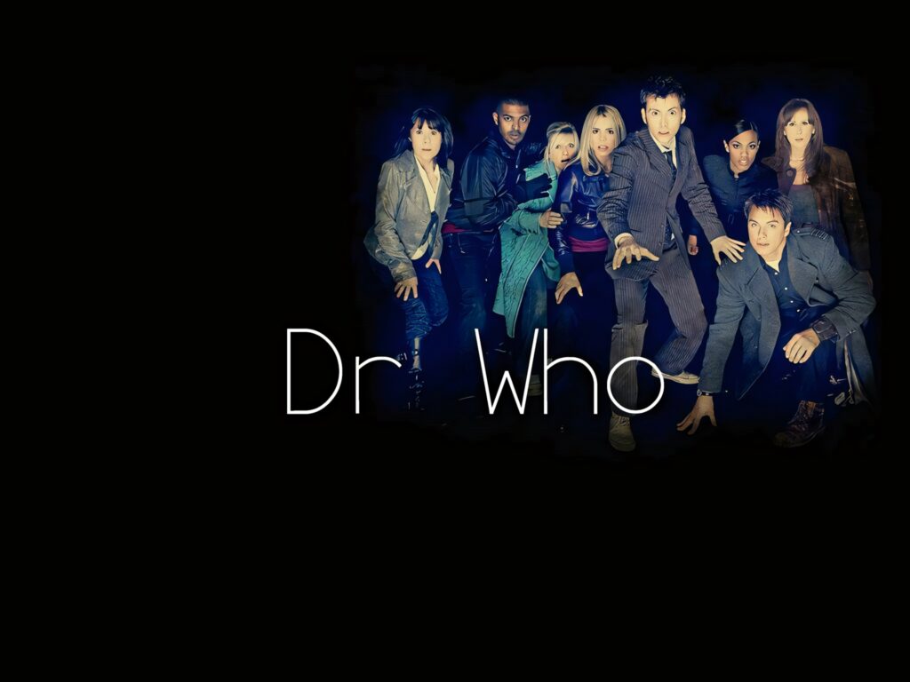Dynamic Doctor Who Cast Wallpaper: Mysterious Adventure Background
