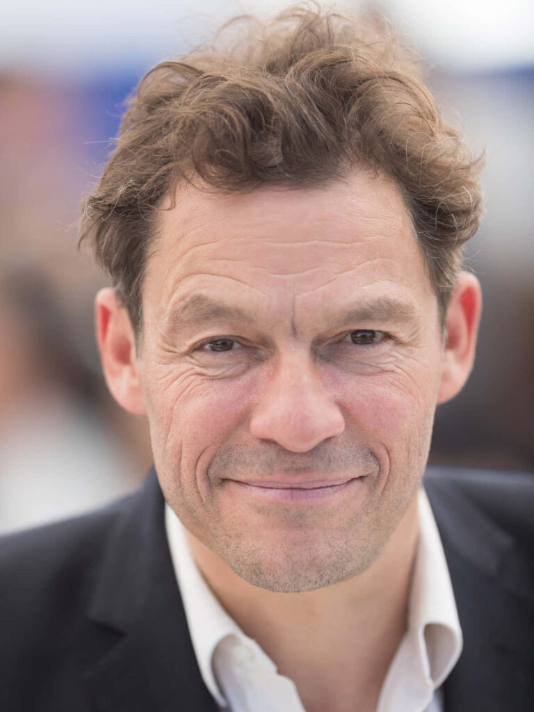 Dominic West British actor close-up portrait natural light soft background expressive features Wallpaper