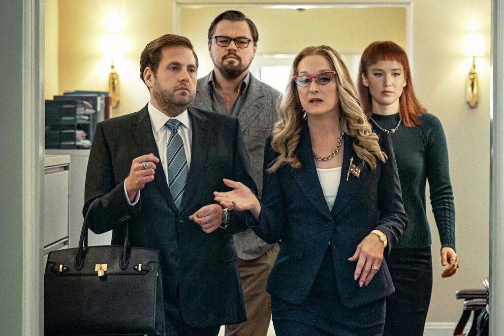 Don’t Look Up Movie Wallpaper: Urgent Professional Scene