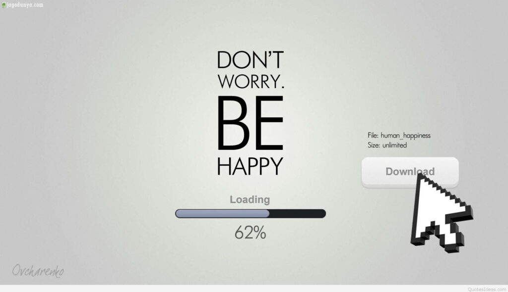 Navigating Towards Happiness: Find Inspiration in the 'Don't Worry. Be Happy.' Motto Wallpaper