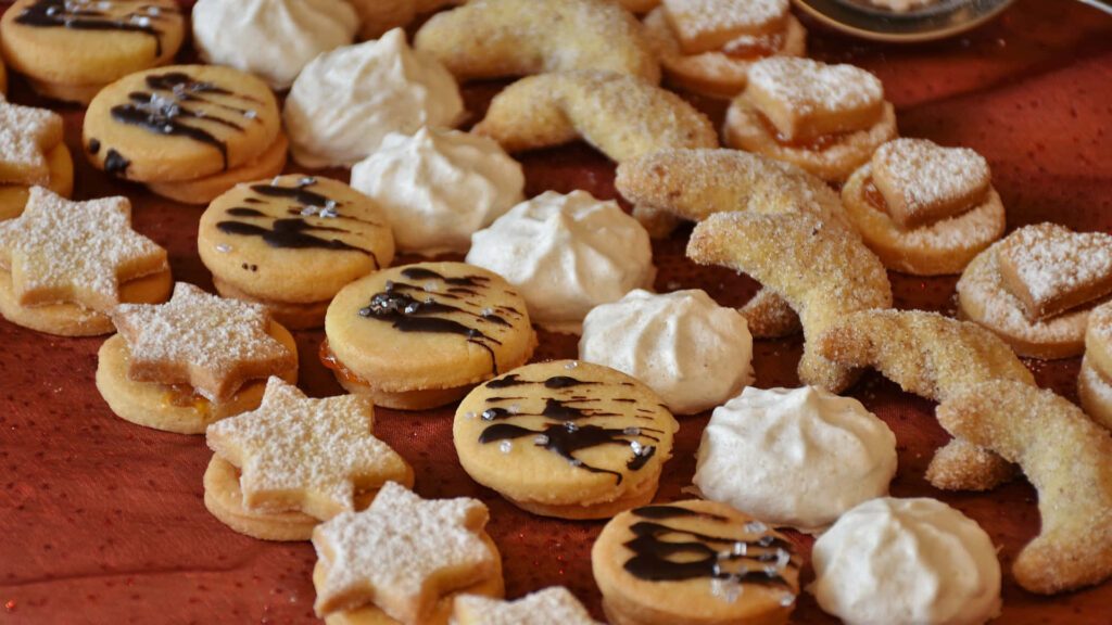 Christmas Cookies in Vibrant 1920x1080 Resolution - Ideal Background for Seasonal Joy Wallpaper