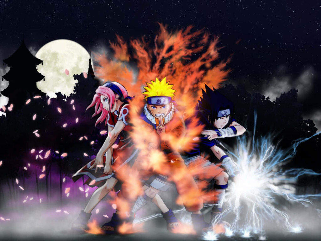 Naruto's Dynamic Energy - Captivating Background Wallpaper