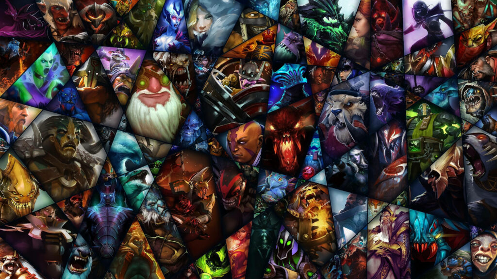 The Iconic Dota 2 Logo: Immersive Desktop Wallpaper for Devoted Gamers