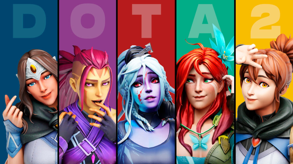 Dota 2: Heroes Unleashed in Stunning 4K Colorscape! Wallpaper