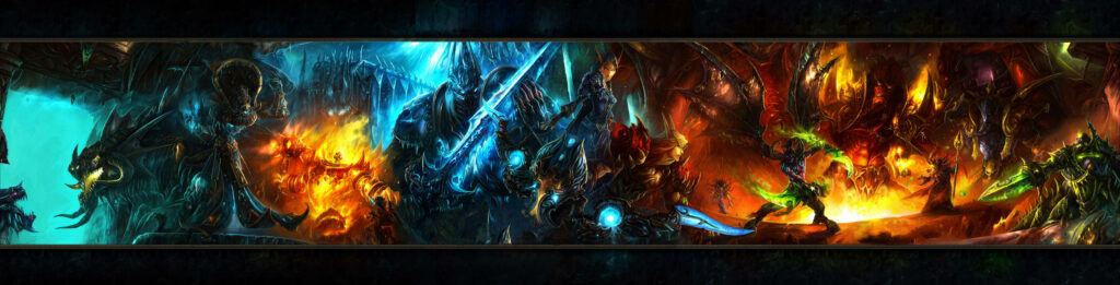 Dazzling Dota 2 Gameplay Transformed into an Epic Dual Screen Gaming Wallpaper