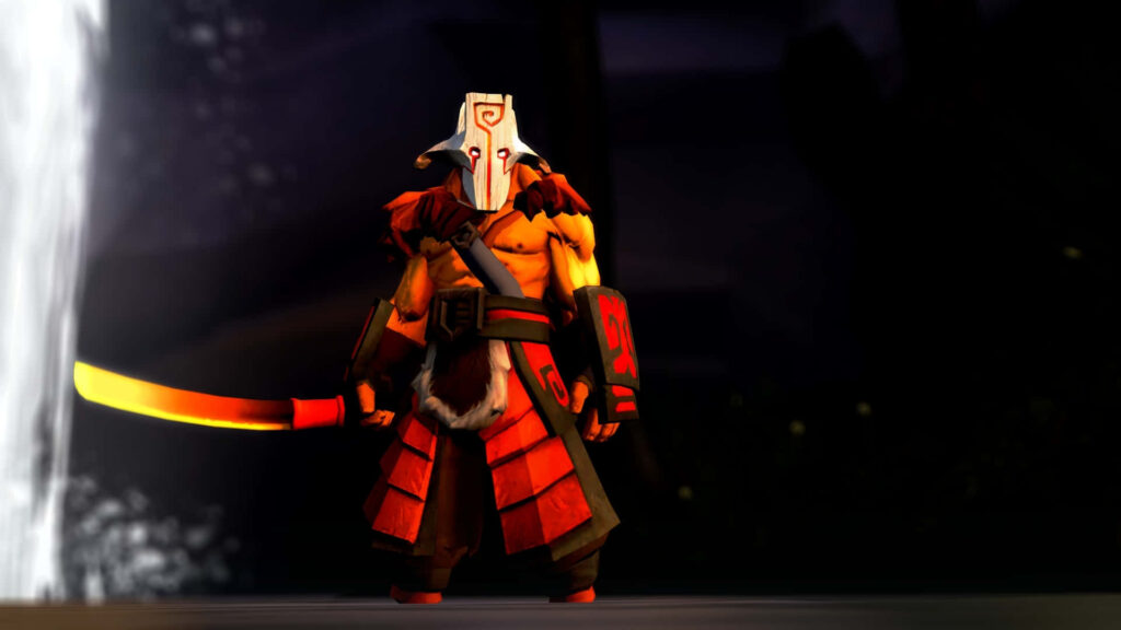 Dota 2's Juggernaut: Unyielding Determination Amidst Sunny Skies Wallpaper