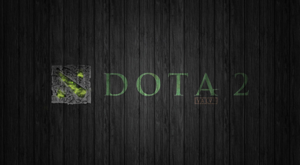 Dota 2 tribute in stunning 1440p resolution: A captivating background showcasing the iconic online game logo Wallpaper