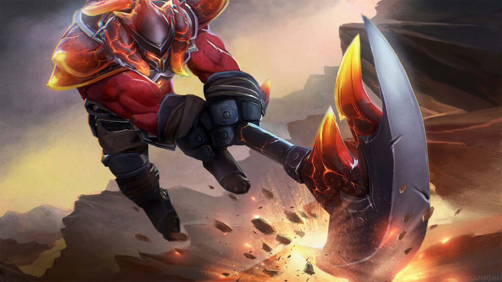 Fury Unleashed: Demigod Axe Bring Chaos to the Battlefield Wallpaper