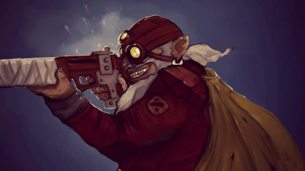 Dota 2's Sniper Hero: Masterfully Unleashing Deadly Precision in Iconic Style - An Epic Desktop Wallpaper for Gaming Enthusiasts and Dota 2 Fans