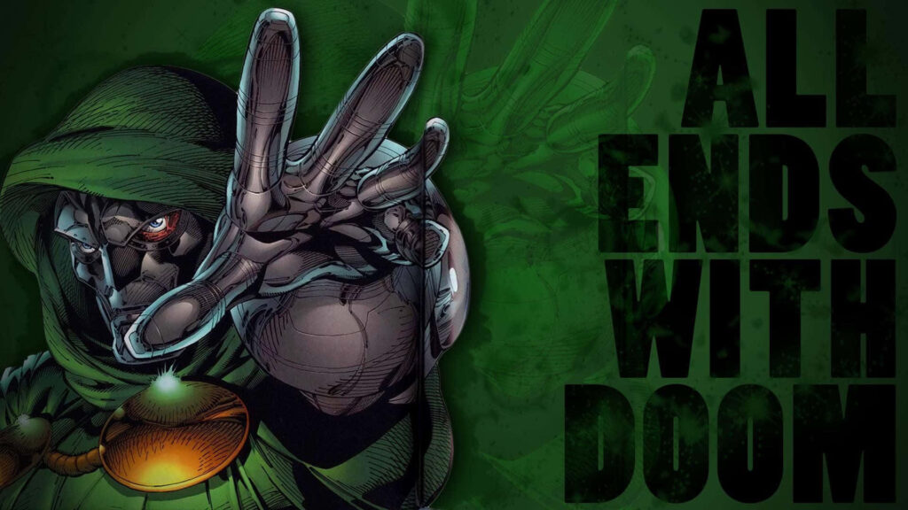 Striking Dr. Doom Wallpaper: Menacing Marvel Archenemy Background
