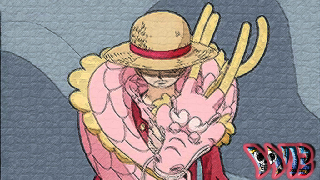 Pink Dragon's Embrace: Luffy in Stunning 4k Wallpaper