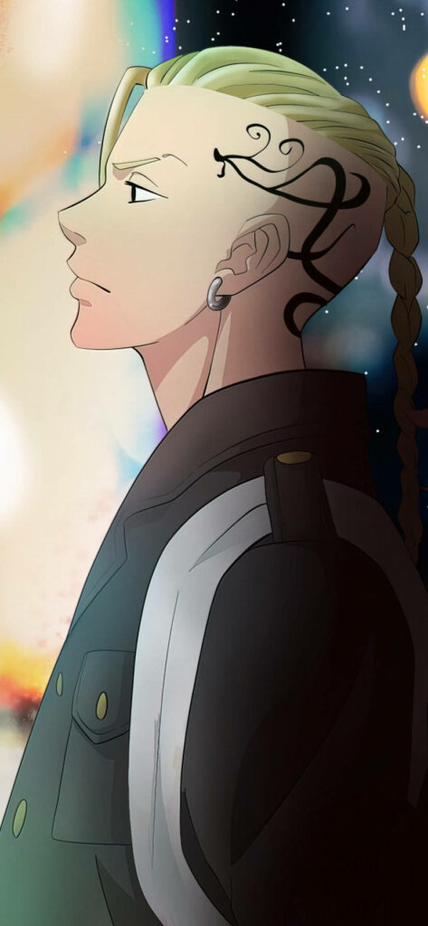 Draken's Captivating Side Profile: Tokyo Revengers iPhone Wallpaper