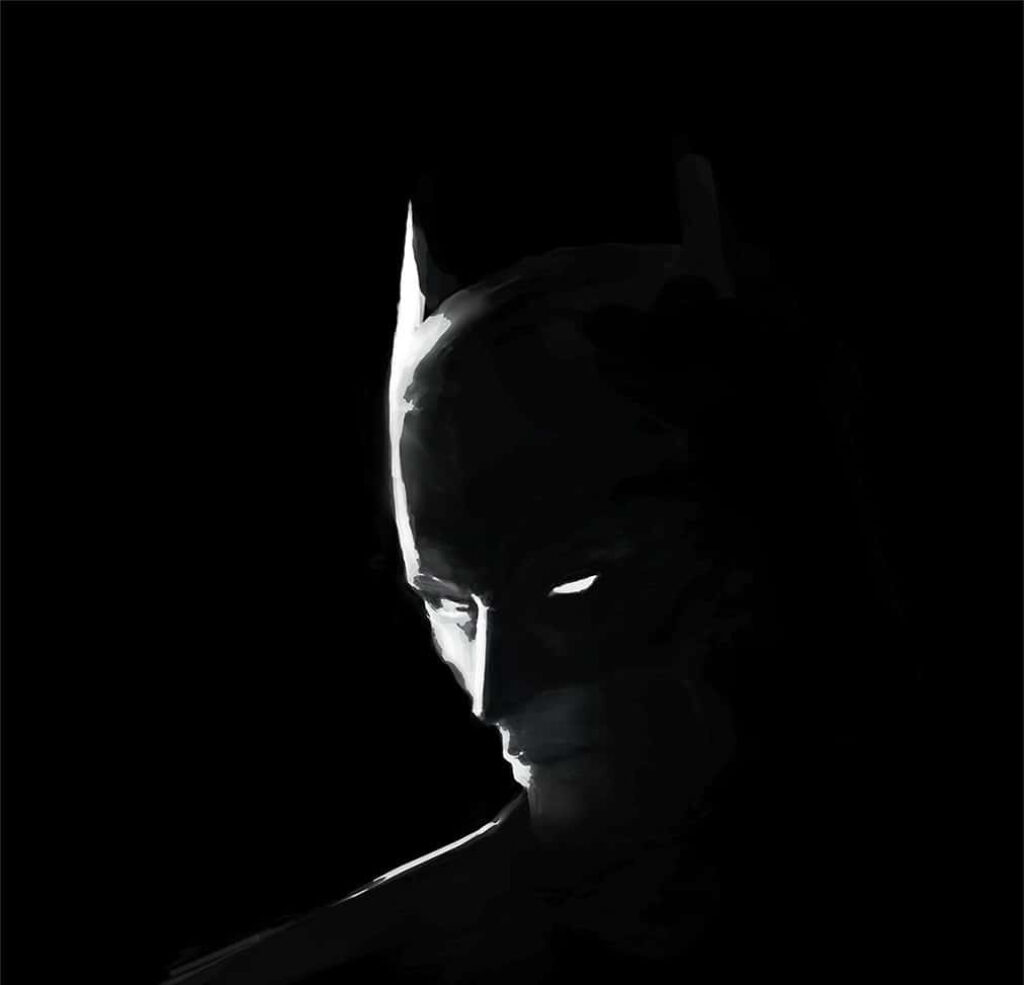 Monochrome Batman Wallpaper: Iconic Silhouette & Dramatic Shadows