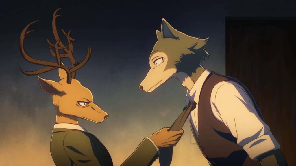Tense Beastars Wallpaper: Legoshi & Louis' Complex Relationship