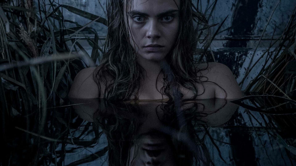 Cara Delevingne as June Moone: Intense Dark Scene Wallpaper