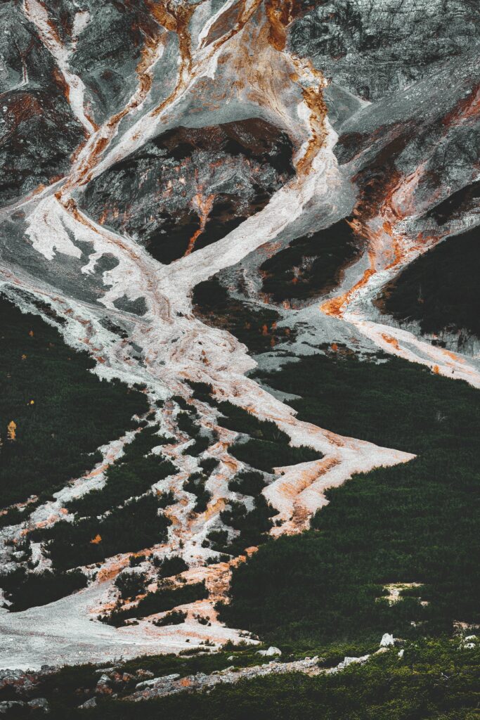 Dramatic Fanes Sennes Prags highlands with rugged slopes lush forests and wild grassy meadows wallpaper