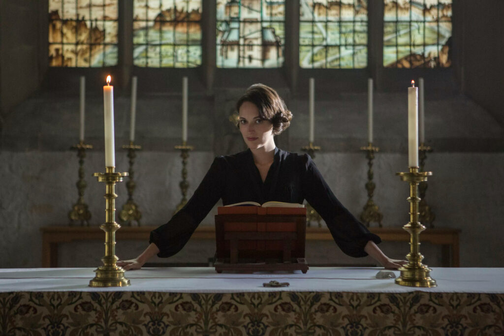Fleabag by Altar: Dramatic Wallpaper with Stained Glass & Candles