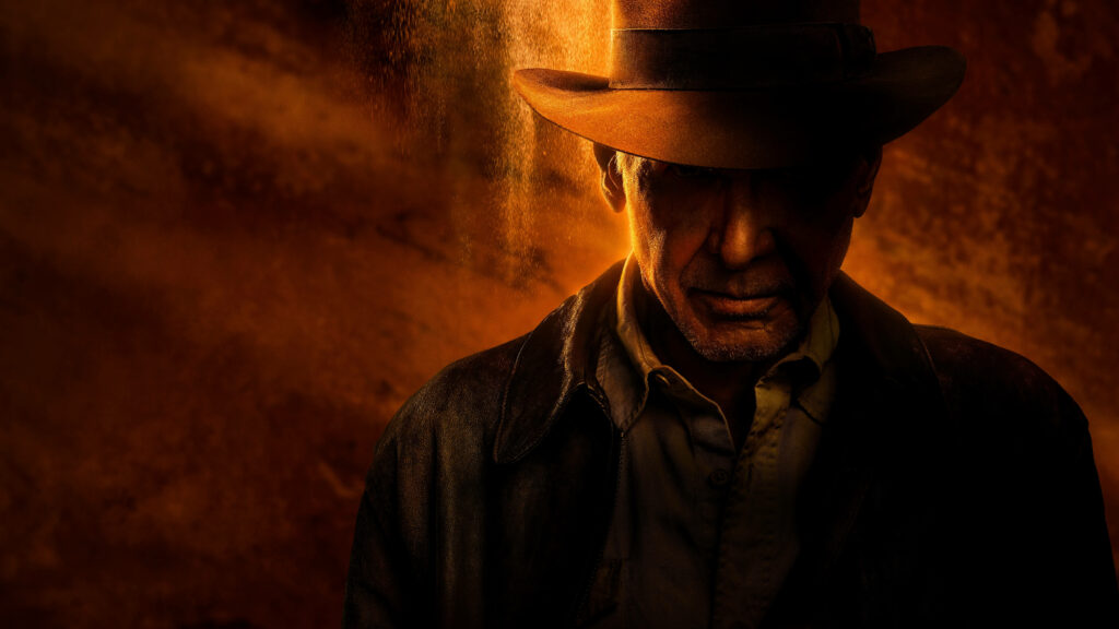 Intense Indiana Jones 5 Wallpaper: Dramatic Ford Poster Background