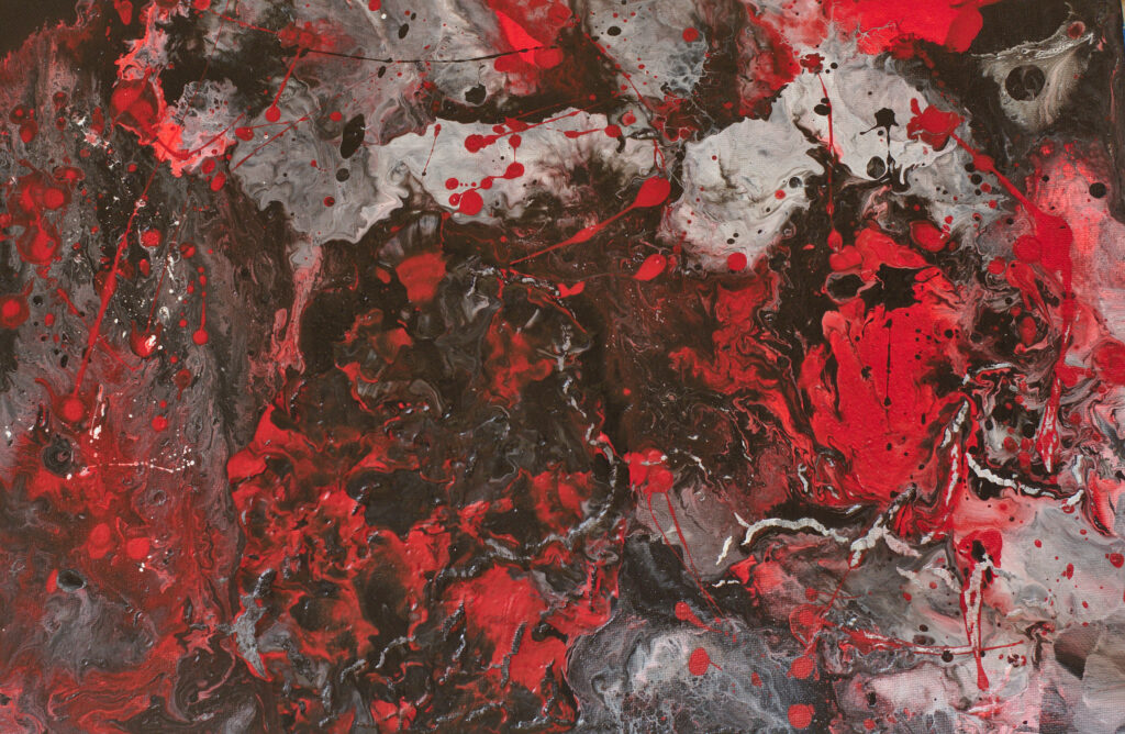 Dynamic Red and Black Abstract Wallpaper for Striking Backgrounds