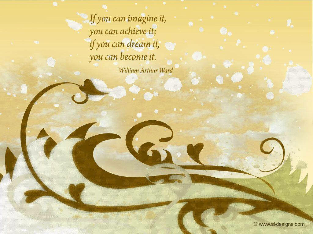 Dreaming Big: A Motivational Wallpaper Filled with Aspirational Quotes