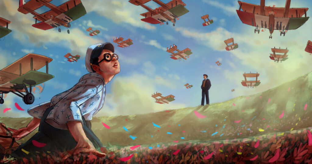 Dreamy Wallpaper: Vintage Airplanes & Visionary Inspiration