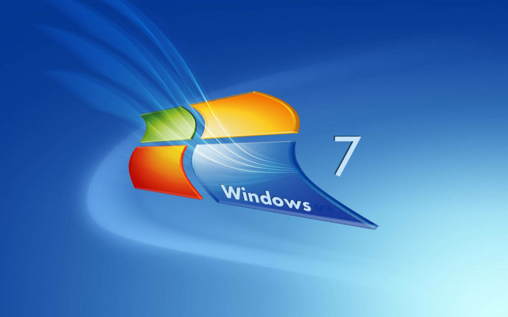 Windows 7: A Fantastical Twist on the Iconic Logo, Unleashing Modernity within the Dreamlike Distortion Wallpaper