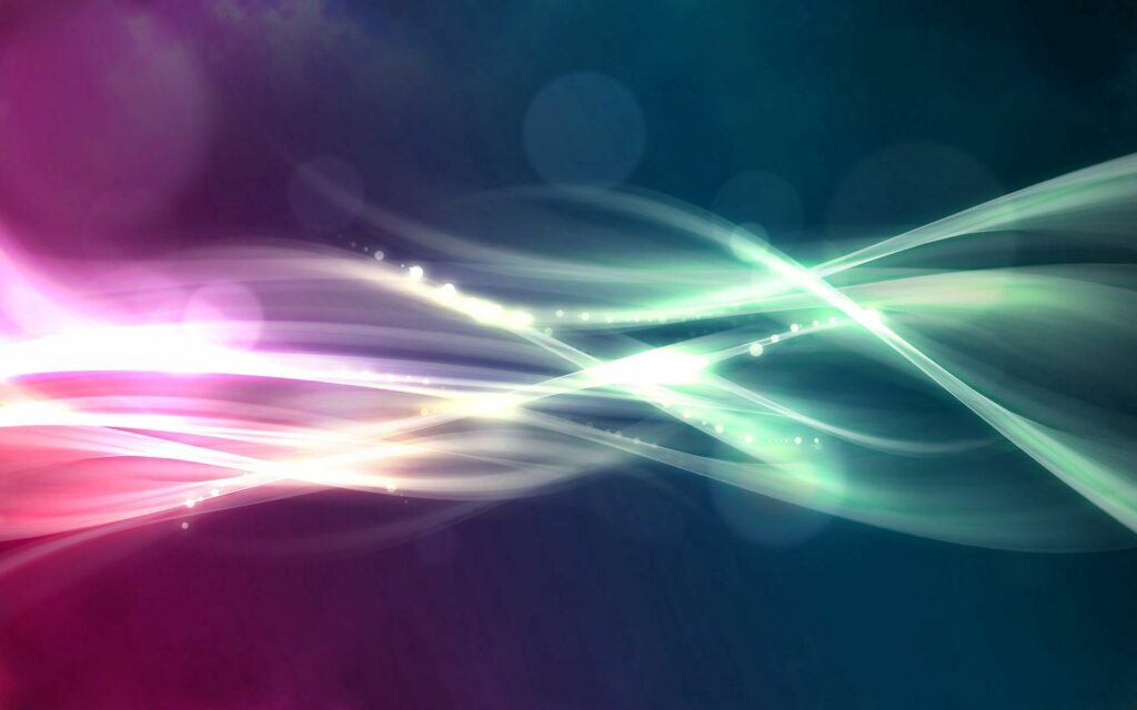 Dreamy Abstract Wallpaper: Pink, Purple & Teal Flowing Lines