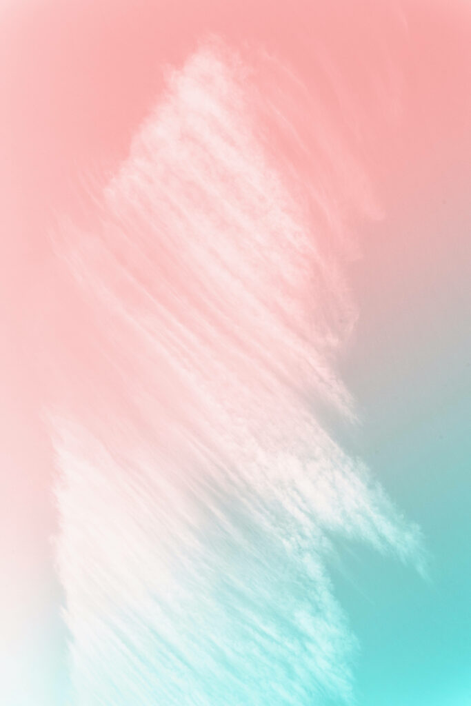 Tranquil Gradient Wallpaper: Soft Pink to Serene Turquoise Background