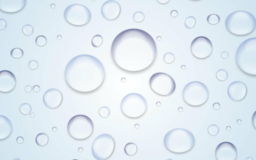 Droplets Dance on a Crystal-Blue Canvas: A Mesmerizing Water Symphony in HD Wallpaper