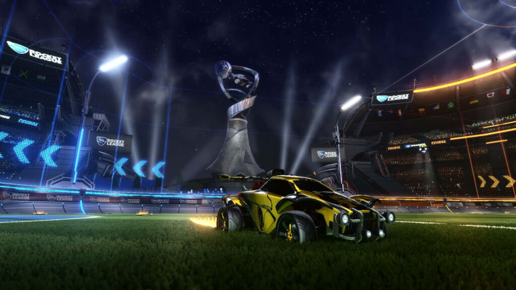 Rocket League: Combining Driving Mastery and Goal-Scoring Excitement! Wallpaper