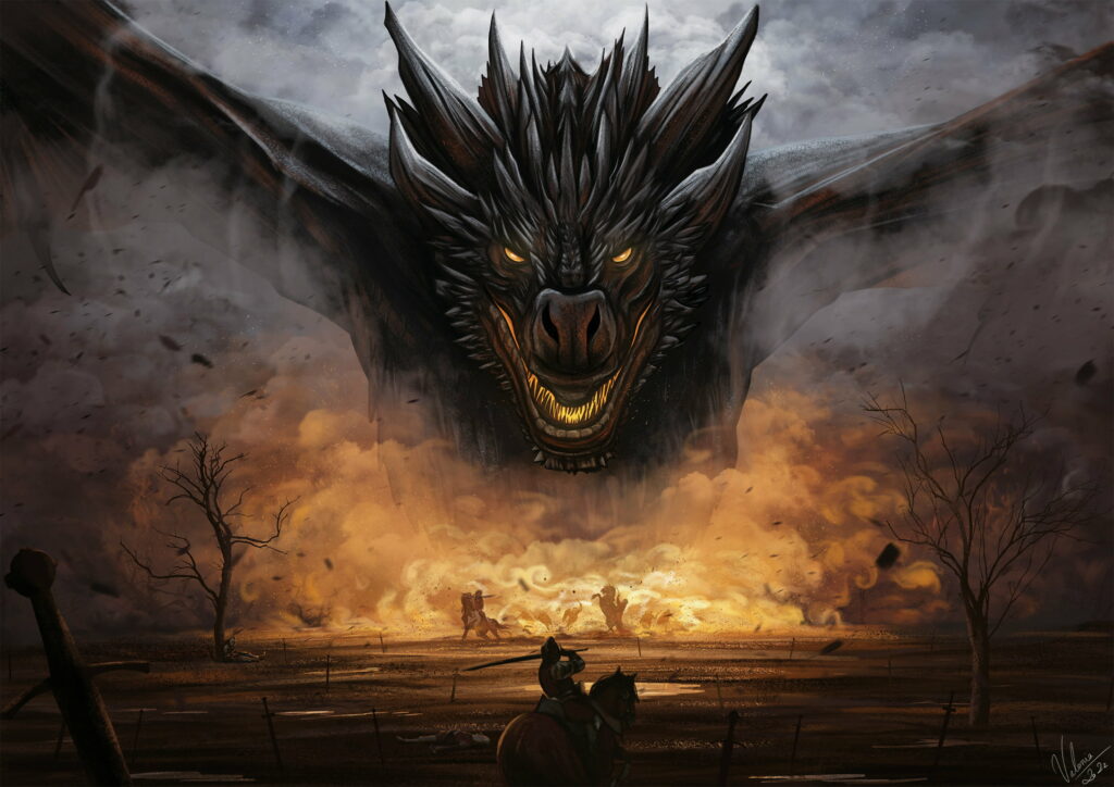 Drogon's Majestic Display: A Stunning HD Wallpaper from the Game of Thrones Phenomenon