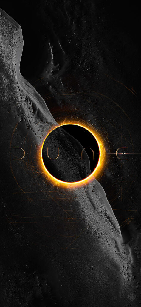 Stunning *Dune* Eclipse Wallpaper: Cosmic Minimalist Design