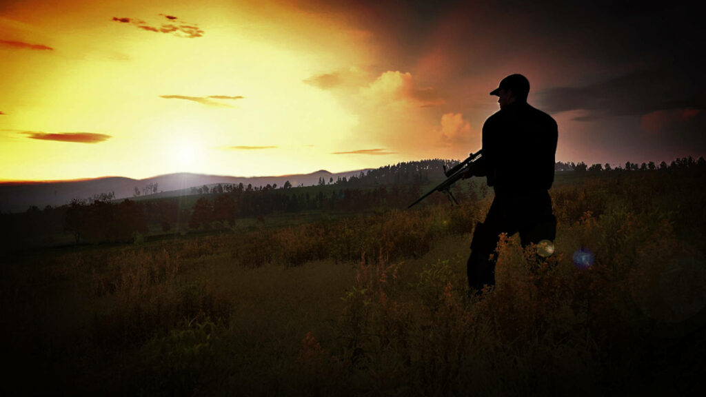 Shadow Warrior: Embracing the Dusk in the Abandoned Fields of DayZ Wallpaper