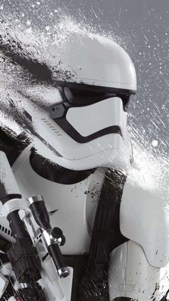 From Trooper to Dust: Stunning Stormtrooper Transformation in Mesmerizing Star Wars 4K Mobile Wallpaper