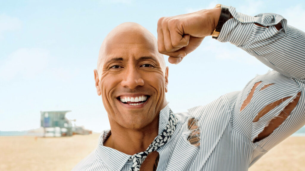 Dwayne Johnson's Charming GQ 2017 Wallpaper: Stylish Outdoor Vibe