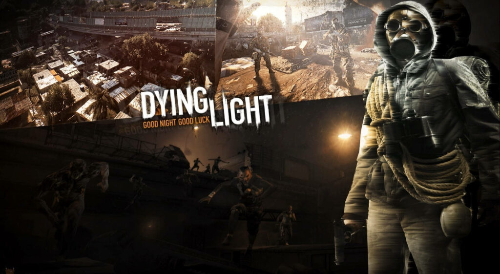 Dying Light Good Night Good Luck wallpaper gritty city zombie action masked survivor dark tones