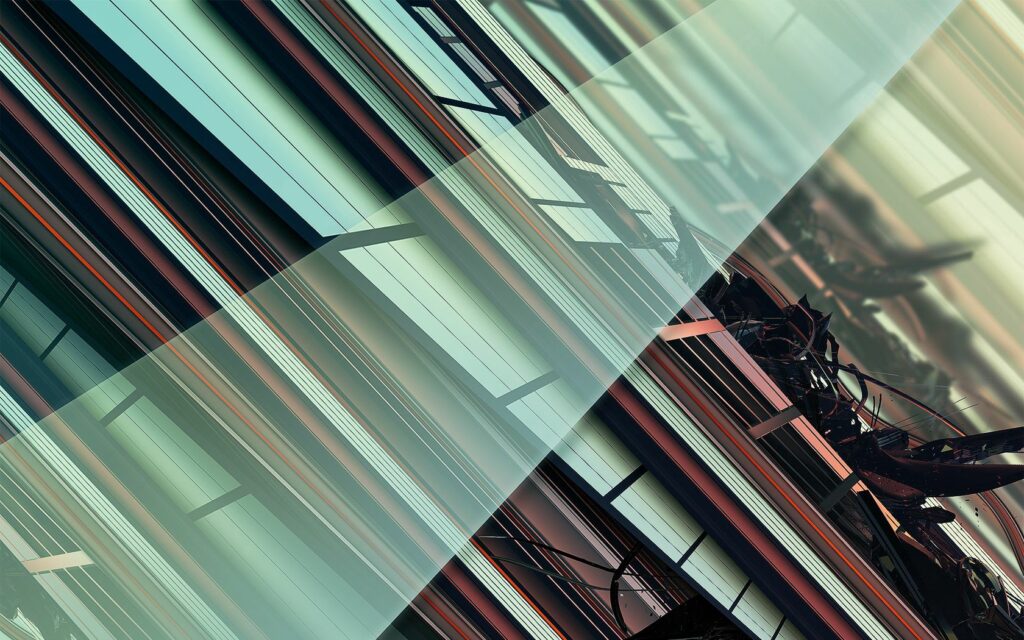 Dynamic Diagonal Bands: Futuristic 1680x1050 Abstract Wallpaper
